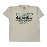 Oneita Single Stitch T-Shirt - Large Multicoloured Cotton