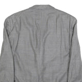 LAUREN RALPH LAUREN Mens Grey & Black Tailored Silk Blend Classic Jacket 2XL
