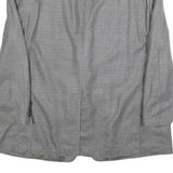 LAUREN RALPH LAUREN Mens Grey & Black Tailored Silk Blend Classic Jacket 2XL