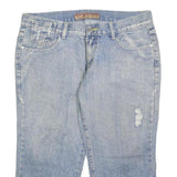 C MATTEO Mens Shorts Blue Denim XL W38 Distressed Casual Cotton Blend
