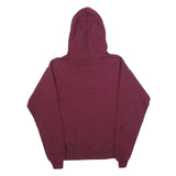 HANES Mens Maroon Pullover Hoodie S Plain Cotton Blend Casual Workwear