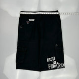 Rip Curl Graphic Cargo Shorts - 38W 16L Black Cotton