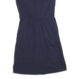 BODEN Womens Blue Cotton Blend Day Jersey Floral Embroidered Sleeveless UK 6