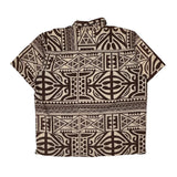 Quiksilver Hawaiian Shirt - 2XL Brown Cotton