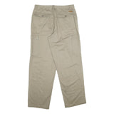 FIELDMASTER Mens Cotton Beige Regular Cargo Trousers W36 L34 Utility Zip Pockets