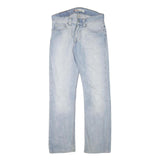 LEVI'S Mens Jeans Light Blue Regular Straight Denim Stone Wash W30 L31 Casual