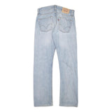 LEVI'S Mens Jeans Light Blue Regular Straight Denim Stone Wash W30 L31 Casual