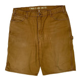 Dickies Carpenter Shorts - 36W 10L Brown Cotton