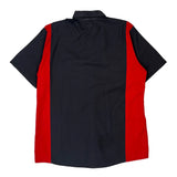 Aramark Dickies Contrast Stitch Short Sleeve Shirt - Large Black Polyester Blend