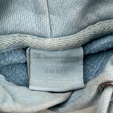 Reverse Weave Champion Hoodie - Small Blue Cotton
