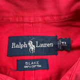 Blake Ralph Lauren Shirt - XL Red Cotton