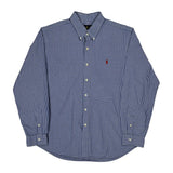 Ralph Lauren Checked Shirt - XL Blue Cotton