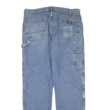 DICKIES Mens Jeans Blue Regular Straight Denim Medium W40 L34 Workwear