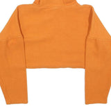 ELLESSE Womens Orange Cropped Hoodie S Casual Drawstring Hood Sweatshirt