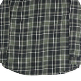 BLUE MOUNTAIN Mens Green & Black Check Shirt XL Cotton Long Sleeve Casual