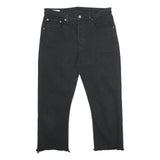LEVI'S 501 BIG E Mens Jeans Black Classic Straight Denim Raw W32 L23 Vintage