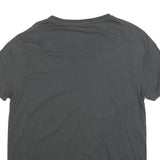 POLO RALPH LAUREN Mens Grey V-Neck Cotton Blend T-Shirt M Classic Short Sleeve