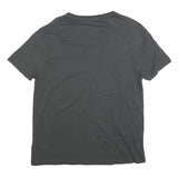 POLO RALPH LAUREN Mens Grey V-Neck Cotton Blend T-Shirt M Classic Short Sleeve