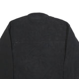 REEBOK Mens Black Plain Pullover Polyester Jumper M Sportswear Activewear