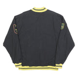 OPERATOR Mens Black & Yellow Button Jacket L Cotton Plain Casual Outerwear