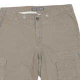 DICKIES Mens Shorts Beige Cargo Cotton Blend L W36 Workwear Comfort Style