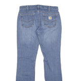CARHARTT Womens Jeans Blue Loose Straight Denim Medium W32 L34 Casual Stylish