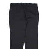 TOMMY HILFIGER Mens Cotton Black Regular Straight Trousers W36 L32 Classic Fit