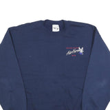 LIFESIGNS Mens Navy Blue Crew Neck XL United States Air Force Embroidered