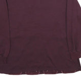 ALFRED DUNNER Womens Maroon Crew Neck M Embroidered Argyle Sweatshirt