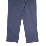 DICKIES Mens Cotton Navy Regular Straight Trousers W36 L29 Workwear Zip Closure