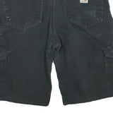 CARHARTT Mens Shorts Black Casual Cargo Paint Splatter M W30 Workwear Utility