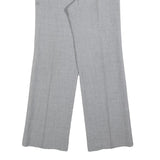 DRESS Mens Grey Regular Straight Dress Trousers W30 L30 Formal Workwear
