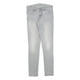 LEVI'S Womens Jeans Light Blue Slim Skinny Denim W26 L29 Zip Cotton Blend