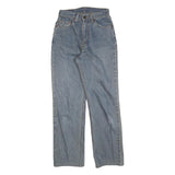 LEVI'S Womens Jeans Blue Regular Straight Denim Medium W24 L28 Classic Zip