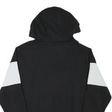STARTER Mens Black & White Colourblock Pullover Hoodie L Cotton Blend Casual