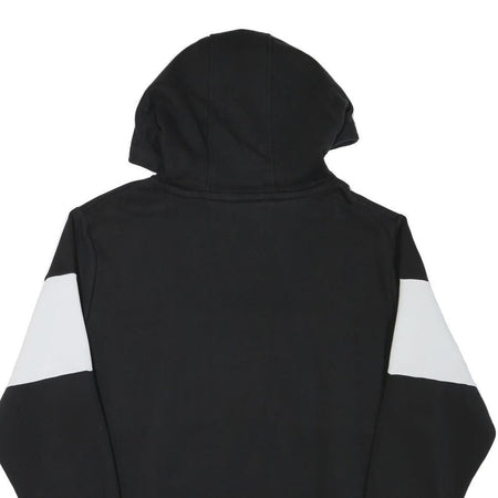 STARTER Mens Black & White Colourblock Pullover Hoodie L Cotton Blend Casual
