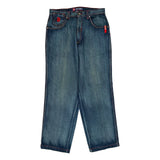 Bare Fox Hip Hop Jeans - 36W 30L Blue Cotton