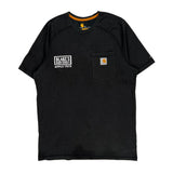 Carhartt T-Shirt - Medium Black Cotton