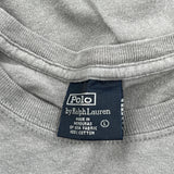 Vintage Polo By Ralph Lauren Long Sleeve T-Shirt - Large Grey Cotton