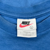 Nike T-Shirt - Large Blue Cotton