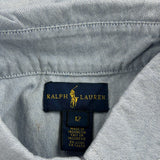 Age 12 Ralph Lauren Shirt - Large Blue Cotton