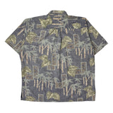 Cooke Street Floral Hawaiian Shirt - XL Green Cotton