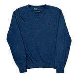 Polo By Ralph Lauren Sweater - Small Blue Cotton