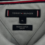 Tommy Hilfiger Slim Fit Polo Shirt - XL Grey Cotton
