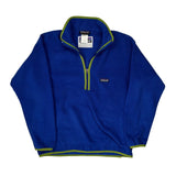 Age 14 Synchilla Patagonia Collared Fleece - XL Blue Polyester