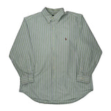 Ralph Lauren Striped Shirt - XL Green Cotton