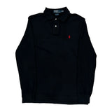 Polo By Ralph Lauren Long Sleeve Polo Shirt - Large Black Cotton