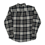 Dickies Checked Flannel Shirt - Medium Black & White Cotton