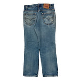 Levis 517 Boot Cut Jeans - 33W 30L Blue Cotton