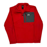 The North Face Fleece - Large Red Polyester